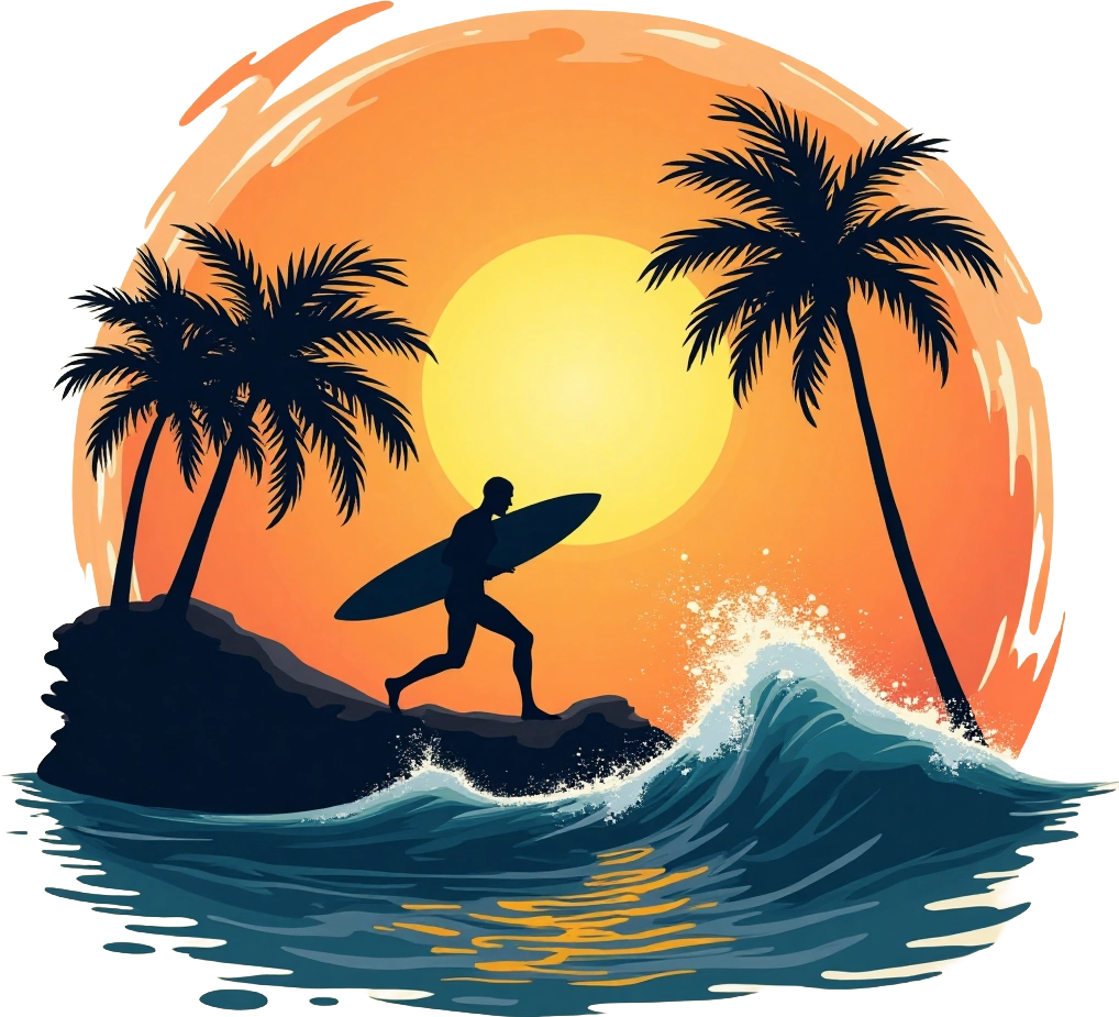 Tropical Surfing Adventure